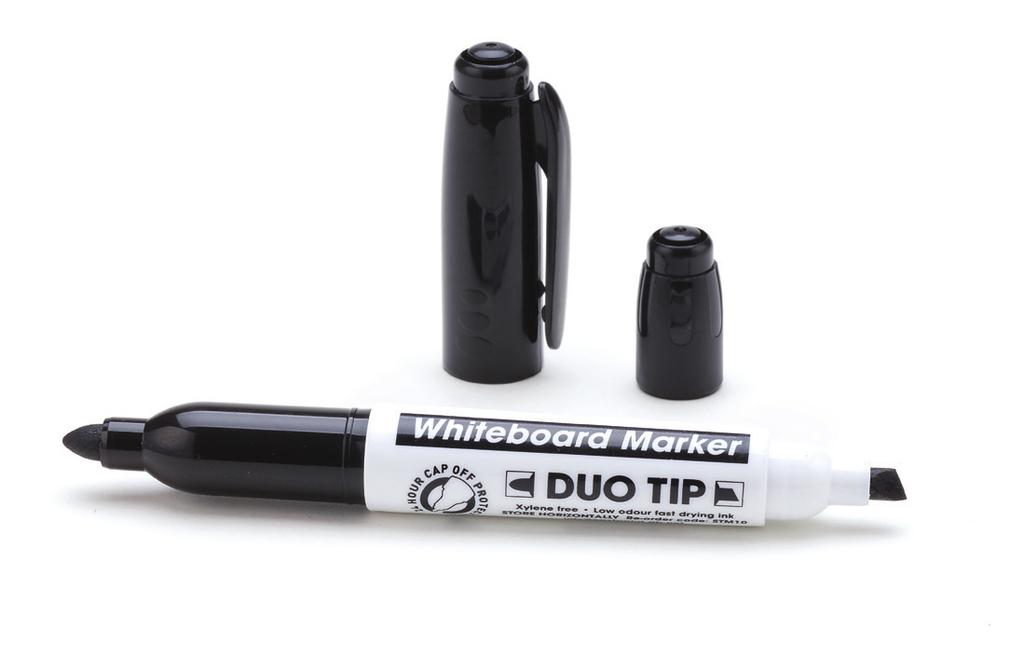 pack of 10 Show-me Duo Tip Black Markers Show-me Slim