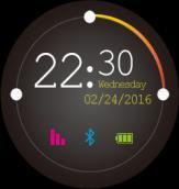 2.3 Watch-faces Watch-faces and settings: Method 1:Long press the home screen about 2