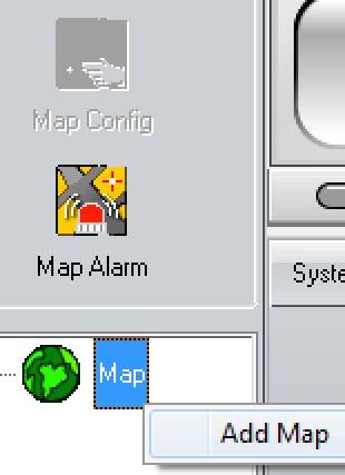 4.4 E-MAP INTERFACE Users have the option to add a map showing the locations of the cameras being monitored in order to quickly show the location of an alarm event.