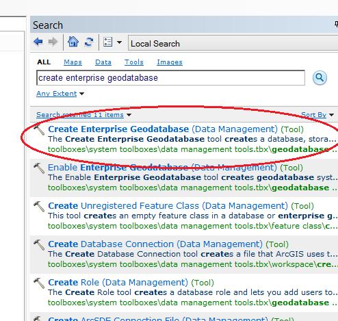 Create an enterprise geodatabase You can create a database, geodatabase administrator, and enterprise geodatabase in a Microsoft SQL Server using the Create Enterprise Geodatabase geoprocessing tool.