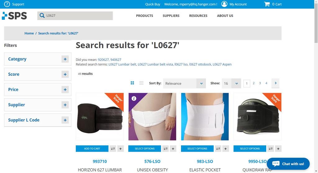 How to search search box Type in the product name, L-Code,