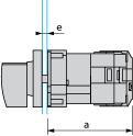 Dimensions Drawings Operating Head and Body Front Mounting "Multi-Fixing" a