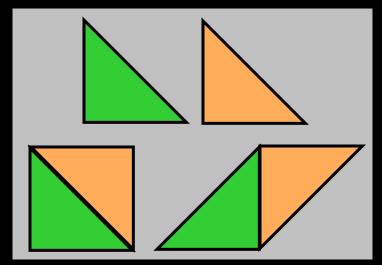 Stage 4 Composing Triangles into Special Quadrilaterals & Other Polygons ~ What kind of quadrilaterals can be made using congruent triangles?