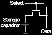 a capacitor can be lost due to leakage, needs to be periodically refreshed, otherwise data will be lost even