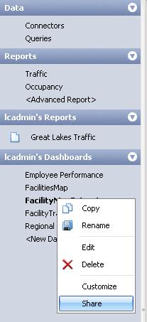 DASHBOARD SHARING With the ability to view dashboards in Vea Web and the ability to restrict content based on the described user access