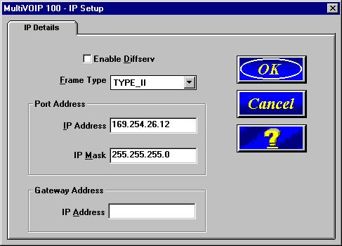 MultiVOIP Quick Start Guide 36 Select the Enable Diffserv check box if you have routers that support Diffserv (sometimes called IP Precedence).