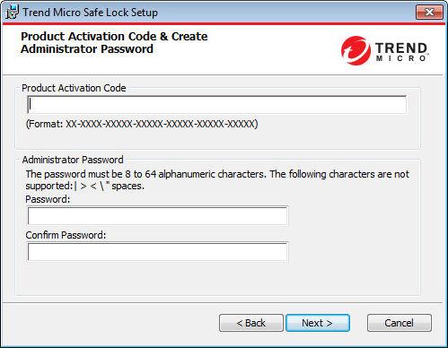 Trend Micro Safe Lock Intelligent Manager Administrator's Guide 6. Click Next. WARNING!