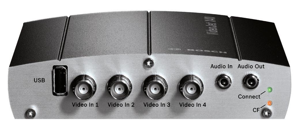 VideoJet X10/X20/X40 SN Video Encoder 3 Number EN61000-3-2 EN61000-3-3 AUS/NZ AS/NZS 3548 Class B US FCC 47 CFR Chapter 1 Part 15 Rack Mounting Kit (Optional) Installation/Configuration Notes Front