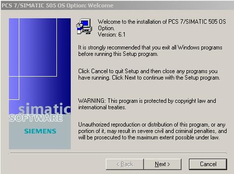 Install the Software 2.4 Install PCS 7/505 OS Software This section outlines the PCS 7/505 OS software installation procedure.