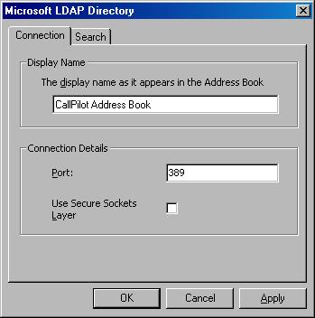 Configuring Desktop Messaging Standard 2.0 To configure access to the CallPilot Address Book 1 Choose Tools>E-mail Accounts. The E-mail Accounts wizard appears.