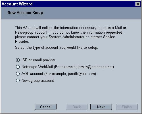 Configuring Desktop Messaging Standard 2.0 To define your CallPilot mailbox settings 1 From the main Netscape window, choose Tasks>Mail & Newsgroups. The Mail & Newsgroups window appears.