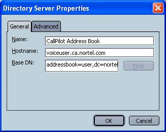 The LDAP Directory Servers window appears. 6 Click Add. The Directory Server Properties dialog box appears.