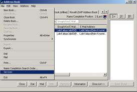 April 2004 Configuring Desktop Messaging 3 Choose File->Services.