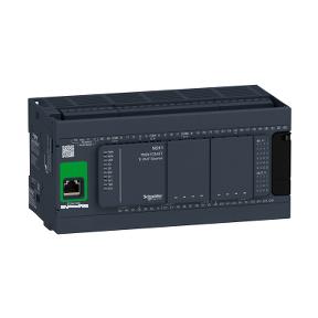 Characteristics controller M241 40 IO transistor PNP Ethernet Main Range of product Product or component type [Us] rated supply voltage 18 Nov, 2018 Modicon M241 Logic controller 24 V DC Discrete