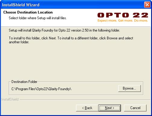 4 OptoTerminal Qlarity Foundry User s Manual 5. Read the agreement and click [Yes] if you accept the terms.