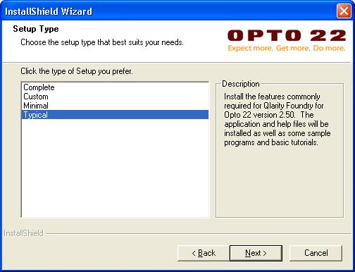 selected Custom, a dialog box appears for you to select the files and features you want to install.