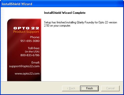to install Qlarity Foundry. Click [Next] to continue.
