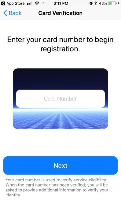 How to Register Your Card Step 1: To use CardValet, you must first register