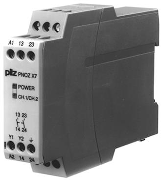 Unit features Positive-guided relay outputs: 2 safety contacts (N/O), instantaneous Connection options for: E-STOP pushbutton Reset button LED indicator for: Switch status