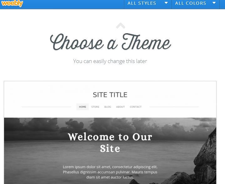 Browse through the themes, and choose one