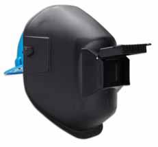 SuperTuff Black Basic Welding Helmet WITH DYNAMIC SURE-LOCK RATCHET SUSPENSION TO USE WITHOUT PROTECTIVE CAP Black thermoplastic welding helmet 2 X 4.25 lift or fi xed front or 4.5 X 5.