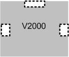 Example: Input 1, V2000 is: P14 Pin1 is + and Pin 2 is -.