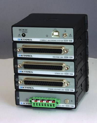 3-51 EDX-10 Series Compact Recording System Compact & lightweight, with a simple configuration, all channels synchronous 20 khz high-speed sampling (For 4 channels) Control Unit EDX-10B A unit