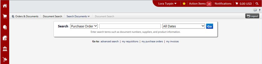 Advanced Search Advanced Search offers you the option to enter very specific, detailed search criteria. You can search across multiple documents or select a specific document type.