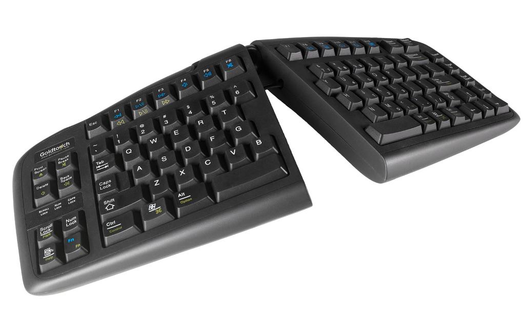 PRODUCT DESCRIPTION Your Goldtouch Adjustable Keyboard is an exceptional product designed to be adjusted to suit your individual body requirements, rather than forcing your body to conform to the