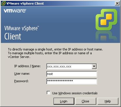 8 STAM-VIEW SATEL 2.5 Installation of VMware vsphere Client program 1. Open the web browser window and enter the IP address of VMware ESXi server.