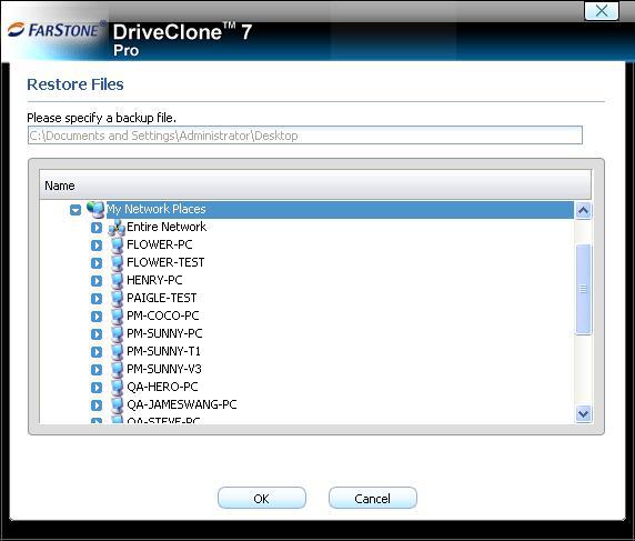 Tip If the user chooses to restore the C Drive only, DriveClone only restores the files of the active partition.