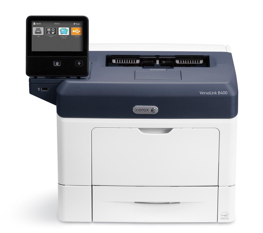 Xerox VersaLink B400 Printer System Specification One-Sided Speed A4 / 210 x 297 mm 216 x 356 mm Two-Sided Speed A4 / 210 x 297 mm 216 x 356 mm Monthly Duty Cycle 1 Recommended Average Monthly Print