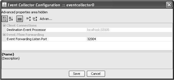 Configuring STRM Log Manager Components 119 Step 1 Step 2 To configure an Event Collector: From either the Event View or System View interfaces, select the Event Collector you want to configure.