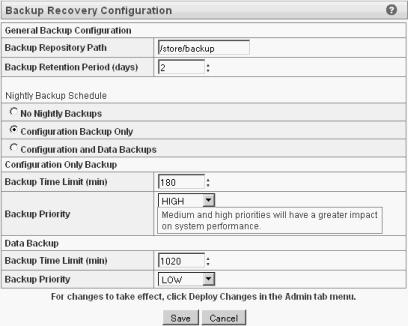 82 MANAGING BACKUP AND RECOVERY Copying a backup archive file to the system on which you want to restore the archive. You can then restore the data. See Restoring Your Configuration Information.