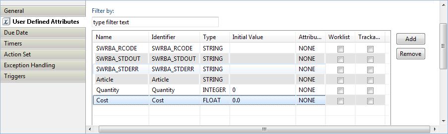 4. Repeat the last step for each UDA that you want to specify. The following screen shows the Properties view for an Activity Node, in which three UDAs have been specified for the node: Figure 6.