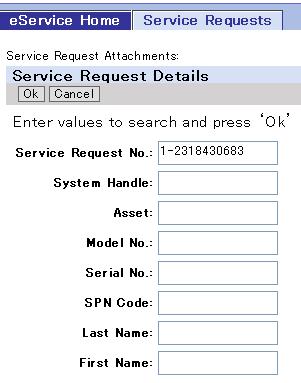 esmart How to Search a Service Request 1) Key in any of the listed parameters to search for a particular service request details.