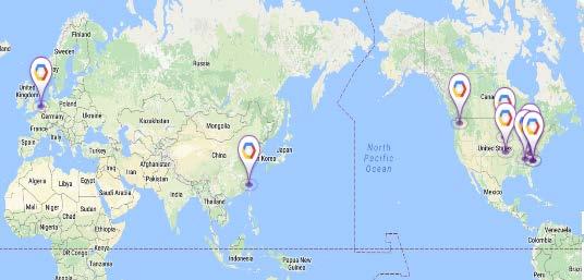 Global Coverage - GCP Region Location Available zones Features Western US The Dalles, Oregon us-west1-a us-west1-b Broadwell processors 32-core machine types Local SSDs Central US Council Bluffs,