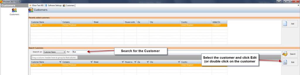 Or, if it is a new customer, just continue typing and move to the next field when ready using TAB and fill in the rest of the customer s information.
