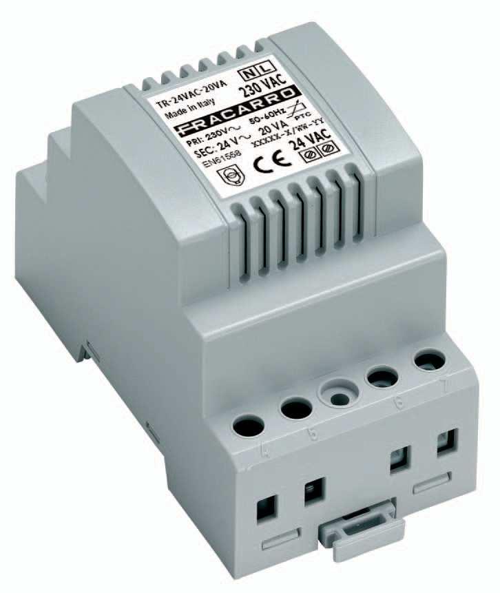 DIN rail mounting; 12Vdc/ 4A max; input / output screw