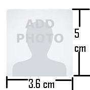 Photo Upload The applicant shall upload their latest passport size photograph with white back ground having (5 cm of length X 3.6 cm of breadth with max. size 50kb) in *.