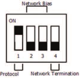 Dip Switch Configurations Use DIP Switch SW (see Figure 5) to configure the RS-485 address of the device. A valid address depends on the protocol selected. Valid BACnet addresses range from to 27.