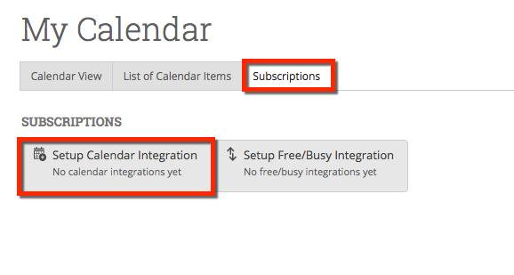 Syncing Your Calendar You can sync your personal calendar to the SSC Campus tool.
