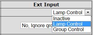 Lamps can respond to Group commands in three ways and each lamp can be configured individually to respond to Photocell or External Input triggers: Ignore group commands the lamp will ignore all group