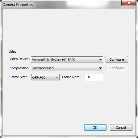 If the laptop has an onboard webcam, it may default to it. Ensure under the Camera Properties Window that Microsoft LifeCam is the selected camera.