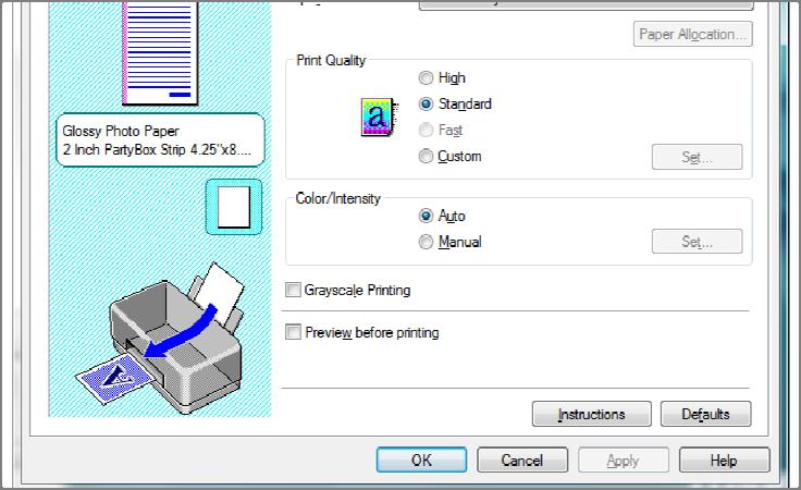 Once you click configure: - Canon Inkjet ip3600