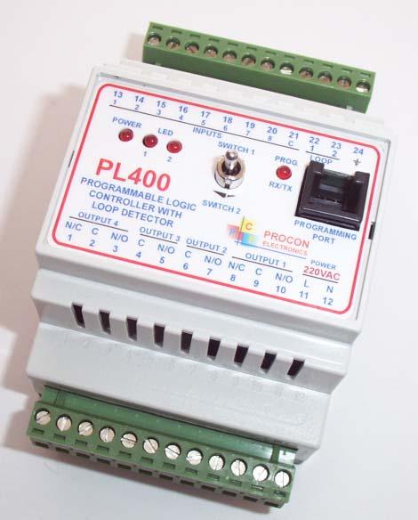 PL400 PROGRAMMABLE LOGIC CONTROLLER WITH INDUCTIVE LOOP