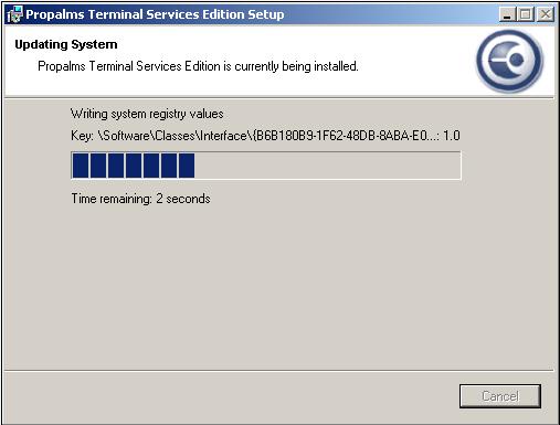 Restoring a Team Restore Propalms Terminal Services Edition 8. When you are ready to restore Propalms Terminal Services Edition on this server, click Next. 9.