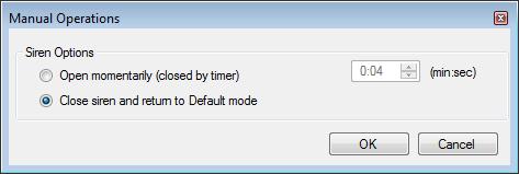 Manual Operation 4. Select an option: Input permanently disarmed Deactivates all selected inputs. Arm input and return to default mode Reactivates the selected inputs and returns control to default.