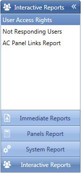 Reports 2. Select one of the four main report categories. 3. Select a report type from that category.