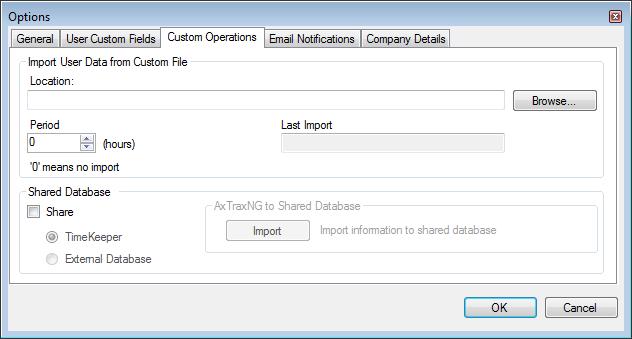 Administrator Operations Field User Default Valid Time User Photo 11.5.3 Custom Operations Description Set default start and end time for user access rights using the From and Until fields.